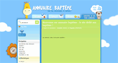 Desktop Screenshot of annuaire-bapteme.fr