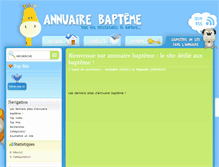 Tablet Screenshot of annuaire-bapteme.fr